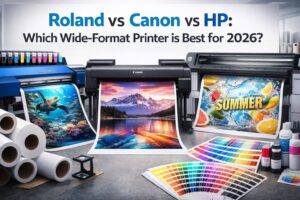 Roland vs Canon vs HP Wide‑Format Printers