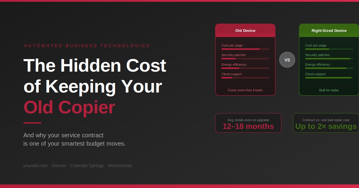 Commercial copier and printer rental Colorado — ABT Automated Business Technologies