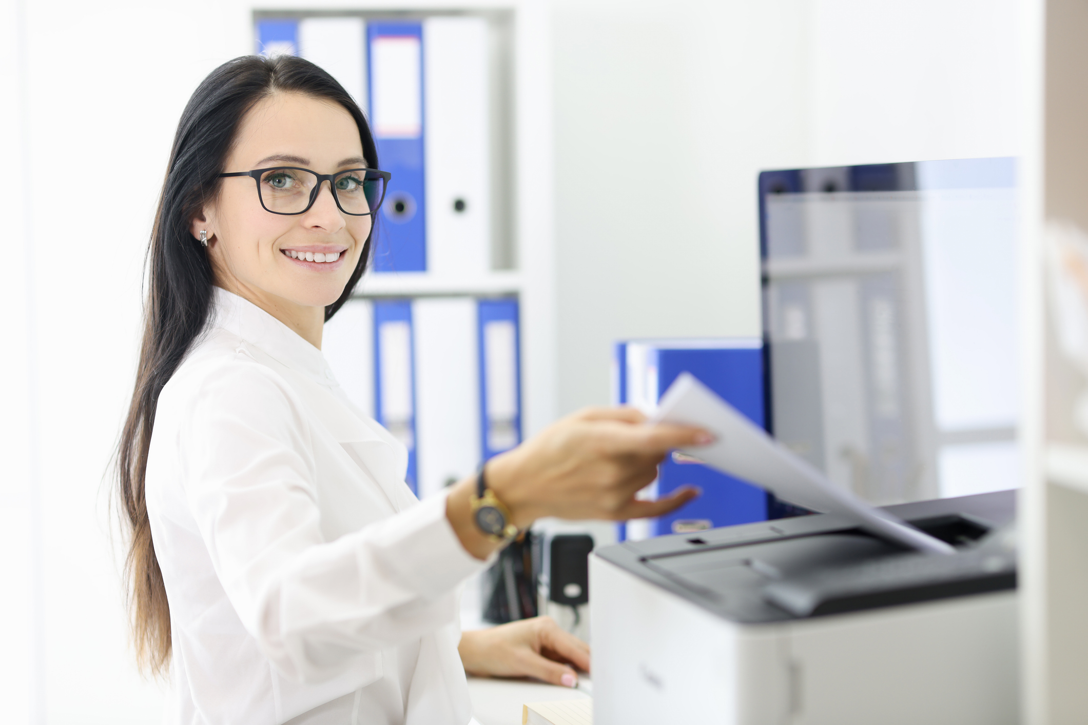 Secure print release station in a Colorado medical office